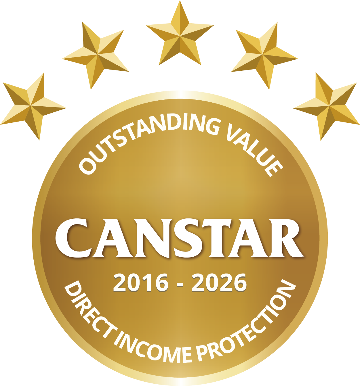 CANSTAR 2016-2026 - Outstanding Value - Direct Income Protection OL