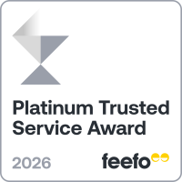 Platinum Trusted Service Award 2026 - Badge - 1x1