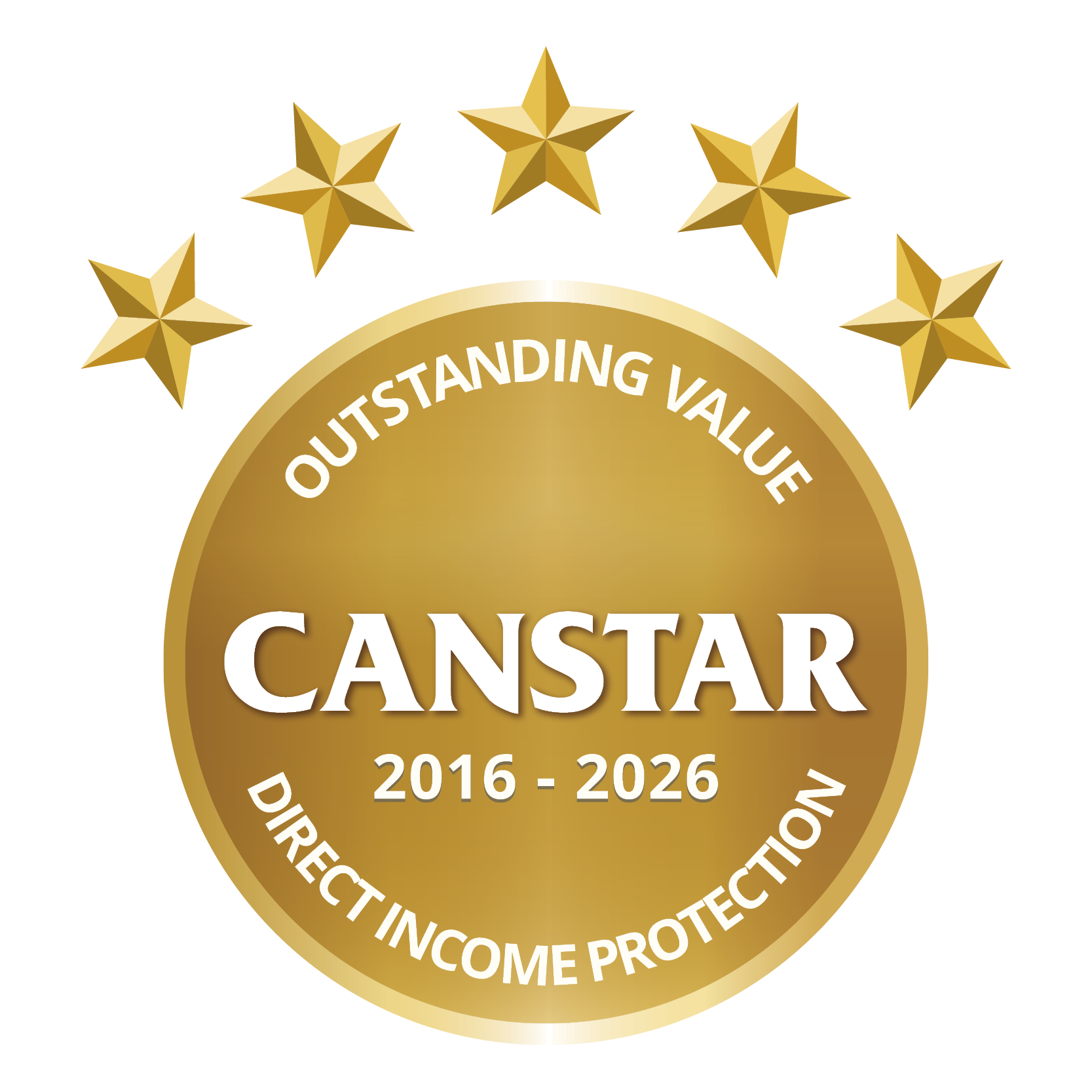 CANSTAR 2016-2026 - Outstanding Value - Direct Income Protection - web